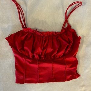 Princess Polly Bright Red Crop Top